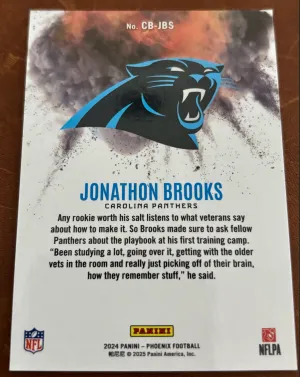 2024 Jonathan Brooks Phoenix Color Blast Rookie Card (RC) #CB-JBS Case Hit SSP back